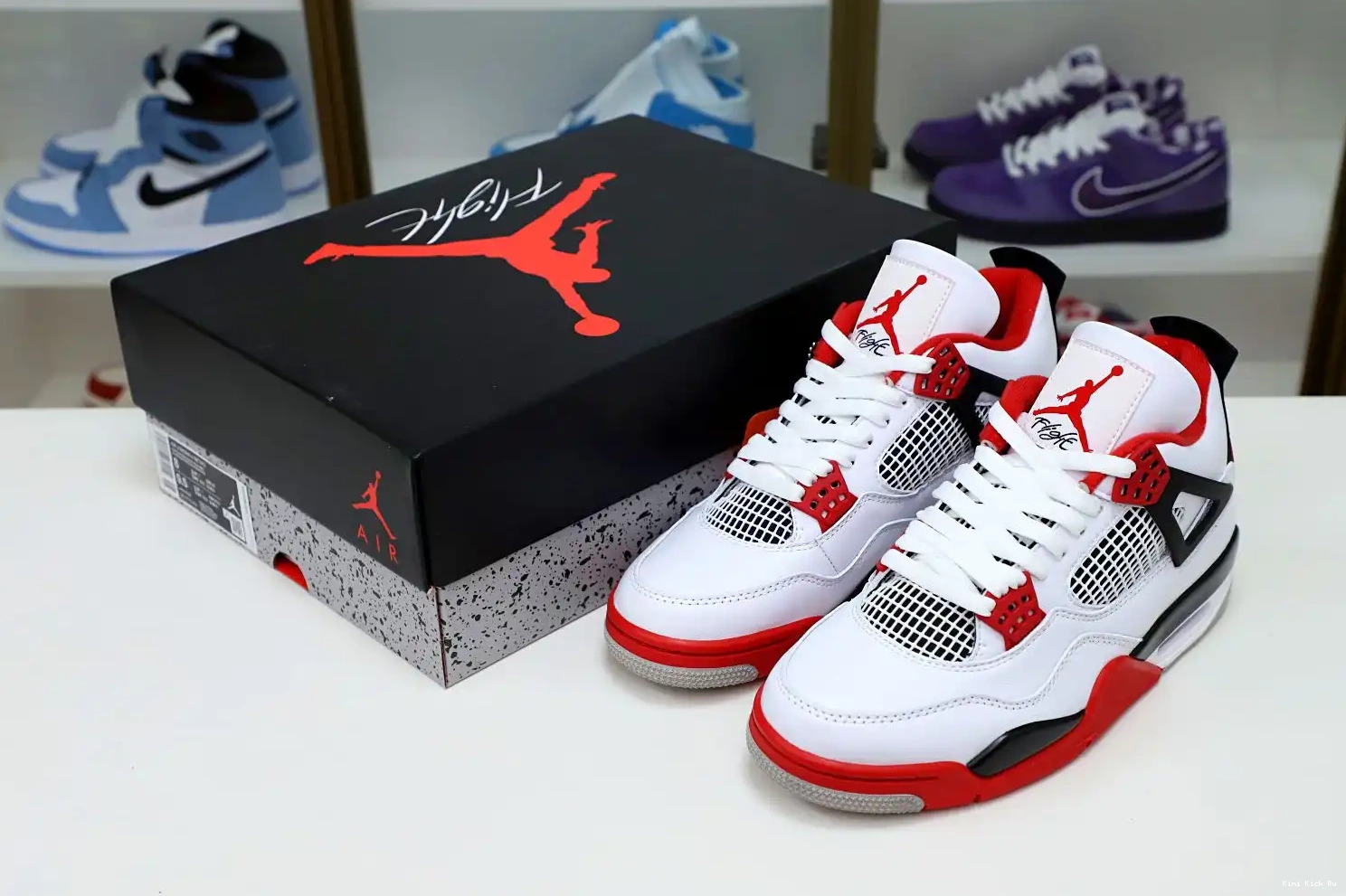 JORDAN 4 2012 RED' AIR RETRO 'FIRE Kimikick 0503